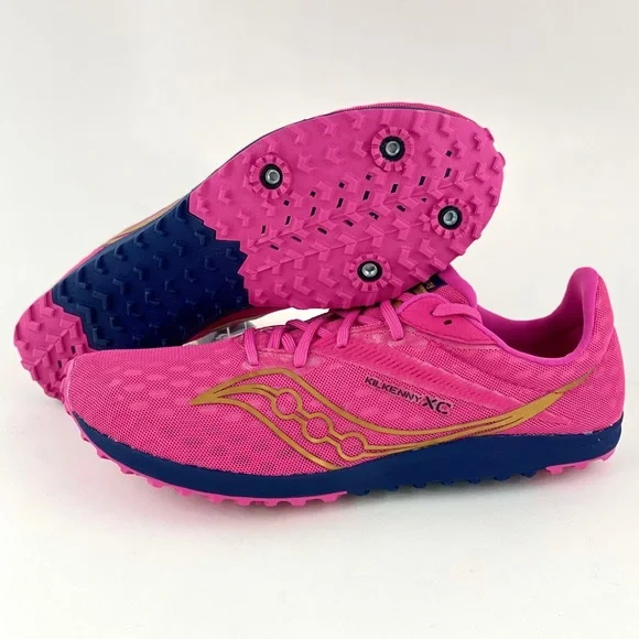 Saucony Kilkenny XC 9 Men's Cross Country Shoes Pink Running Track S29080-41 - Picture 2 of 12